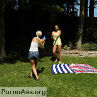 Amateur Euro teen Whitney Conroy and girlfriend have first time lesbian sex photo #0