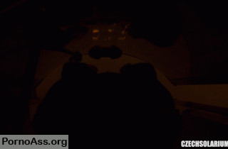 Amateur Czech blonde gets caught masturbating in the solarium on hidden cam